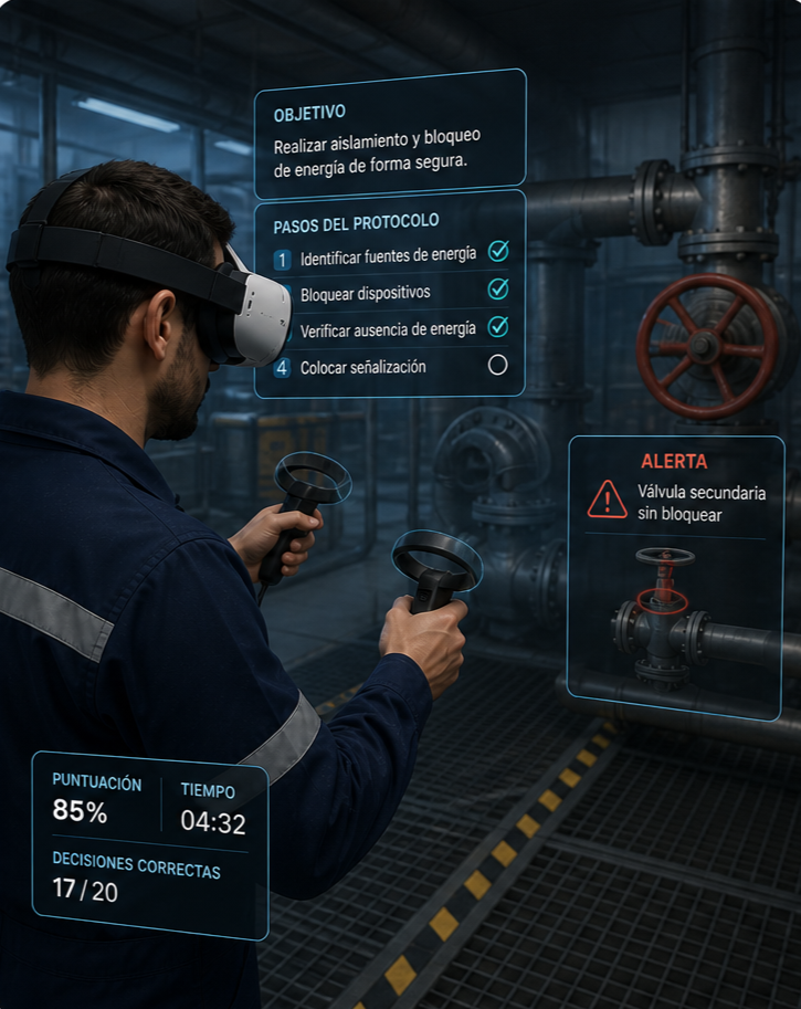 Realidad virtual aplicada a capacitación